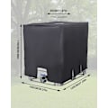 Miniatyrbild 2 av 7: IBC-behållare, skydd, UV-skydd, skyddande lock för vattentank 1000 l, skyddande lock Black