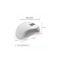 Miniatyrbilde 3 av 4: 48w UV/LED-lampe med timerfunksjon Hvit