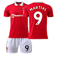 Pikkukuva 7 / 11: 22-23 Red Devils kotipaita nro 7 Ronaldo paita nro 25 Sancho 10 Rashford 1 De Gea jalkapalloasu Martial Printed No. 14 star + socks Children's clothing size 18