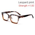 Pikkukuva 1 / 10: Luku-lasit Presbyopia-lasit PRINT STRENGTH leopard pri leopard print Strength +1.00-Strength +1.00