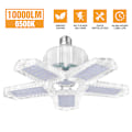 Miniatyrbild 5 av 5: 30/60/200W LED-garagelampa E26/E27 deformerbar taklampa Svart Black 200W 5 Blades