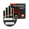 Pikkukuva 3 / 4: Hauska Ele Gesture Light - Hauska LED-rekisterikilven valo auton takaikkunaan kaukosäätimellä varustettu sormi-LED-valo. A