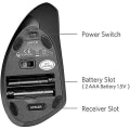 Pikkukuva 4 / 5: Anker 2.4G langaton ergonominen optinen pystysuora hiiri 800/1200/1600 DPI 5 painiketta kannettavalle tietokoneelle