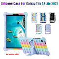 Miniatyrbild 2 av 4: Tabletskydd för Samsung Tab A7 Lite 8,7 tum 2021 T220 T225 Silikonfodral Tablettställ med penna och