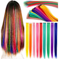 Miniatyrbild 1 av 5: Regnbågshår Extensions, Färgat Hår, Clip-In/On Extensions