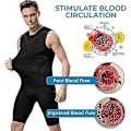 Miniatyrbillede 3 af 5: Ionic Shaping Vest Mænds Body Shaper 2023 Ny Version Ionic Shaping Vest Mænds Komfortable Åndbar Is Silke Stof