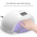 Miniatyrbillede 2 af 4: 48w UV/LED-lampe med timerfunktion Hvid