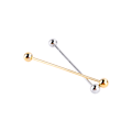 Miniatyrbilde 2 av 2: 2 stk Menn Forgylt Tone Stål Krage Slips Nål Stud Vekststang Bar Klipp Spenne Brosje 6CM