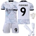 Miniatyrbilde 4 av 11: Fotballdrakt 22-23 Ny Bortedrakt Helt Hvit Riktig Versjon Nr. 11 Salah 27 Nunez 23 Diaz Size 10 with socks #2XL