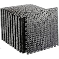 Miniatyrbilde 1 av 5: 10 stk Treningsmatte Gym Matte Ekstra Tykk Interlocking Skumgulvmatter Store Treningsgulv Treningsmatter Gym Gulv Myk Gulvmatte