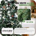 Miniatyrbilde 5 av 8: tectake Kunstig juletre med metallstativ, grønn - 180 cm Green Grön