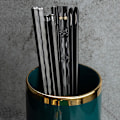 Pikkukuva 2 / 5: Pairs Alloy Engraving Sticks Non-slip Reusable Sushi Sticks