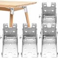 Miniatyrbilde 1 av 5: 4 stk selvlåsende 90 graders sammenleggbar hengsel Stål sammenleggbar bordben