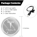 Miniatyrbillede 6 af 7: 2022 2021 Tesla Model Y Model 3 Neon Lysrør RGB Interiør LED Strip Lys med App-styring