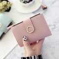 Miniatyrbillede 3 af 4: Dame Wallets Lille Lædertaske Dame Dame Korttaske Til Kvinder Clutch Dame Damepung Penge Klips Pung (Farve: E, Størrelse: 12,5 * 9cm) green