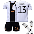 Miniatyrbilde 2 av 2: Fotballdrakter for barn og voksne - Qatar landslagstreningsdrakt - Muller Tyskland Hjemme 13 Muller Germany Home 13 XS