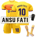 Miniatyrbillede 1 af 11: 2022-23 Barcelona tredie ude gul nr. 9 Lewandowski 6 Gavi fodbolduniform Catalonien elementer trøje No. 10 Fati with socks +  gear #L