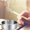 Miniatyrbild 4 av 5: 3-pack cigarr askkopp, bordsskiva, rund, rostfritt stål