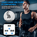 Miniatyrbild 6 av 7: Sport-hörlurar med trådlös Bluetooth, Trådlösa hörlurar med mikrofon Bluetooth, Hi-Fi Stereo Bluetooth-headset Bluetooth-headset för sport, arbete silver