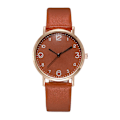 Miniatyrbilde 1 av 8: Kvarts klokke armbåndsur BRUN Brown