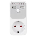 Miniatyrbillede 1 af 8: 180~260V USB Smart Digital Nedtællingstimer Stik til Computer Telefonoplader