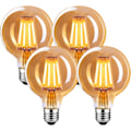 Miniatyrbild 1 av 5: Vintage E27 LED-lampa, dimbar E27 vintage-lampa 4W G80, vintage E27-lampa varmvit 2700K, vintage LED-lampa ideal - 4-pack