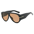 Miniatyrbillede 3 af 7: ADE WU KDD9577 Flade Top Pilot Solbriller Fashion Gradient Store Ramme Tudse Solbriller Brede Ben Overdimensionerede Solbriller Til Kvinder C8 pilot