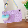 Miniatyrbilde 2 av 5: Pop Fidget Leke Etui for Samsung Galaxy Tab Push Bubble Beskyttende Støtsikkert Deksel Lilla T515-T510 10.1