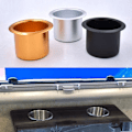 Miniatyrbillede 6 af 8: Bilkonvertering Aluminium Kopholder Drikkeflaskeholder Sort Black