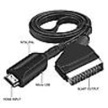 Miniatyrbild 2 av 5: HDMI till SCART-kabel 1 meter lång direktanslutning bekväm konvertering