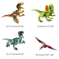 Miniatyrbillede 4 af 5: 8x Jurassic World Dinosaur T-Rex Figurer Byggeklodser Legetøj Blokke Bedste Børnegave Flerfarvet