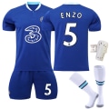 Pikkukuva 7 / 10: 22-23 Chelsea kotipaita No. 9 Aubameyang 7 Kante 10 Pulisic jalkapalloasu setti 19 Mount paita No. 5 Enzo + socks #XS