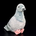 Miniatyrbilde 4 av 5: 19 cm grå due plysjleke realistisk stein due duer fugl utstoppede dyr leker bursdagsgaver for barn White