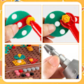 Miniatyrbilde 3 av 5: Magisk Montessori Play Toolbox med elektrisk drill, 3D puslespill mosaikk verktøykasse barnespill, kreativitetsverktøykasse for barn i alderen 3-12