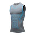 Miniatyrbilde 1 av 7: Ionic Shaping ermeløs skjorte, vest i grå is silke stoff grey 3XL