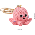 Miniatyrbillede 5 af 5: pc. Blæksprutte Nøglering til Kvinder, Blæksprutte Nøglering, 3D Taske Nøglering | Sød Harpiks Taske Nøglering, Stilfuld Tegnebog Charm Nøgle