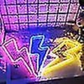 Miniatyrbilde 5 av 5: Neon skilt flash LED neon vegg nattlys batteri Lightning1-Red