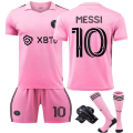 Miniatyrbilde 3 av 11: Miami-drakt hjem nummer 10 Major League Soccer uniformsett barn voksen drakt 23-24 Single-piece top M