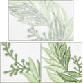 Miniatyrbillede 4 af 4: 4 broderede patches strygejern blad blomster blonde applikation natur F