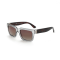 Miniatyrbillede 3 af 7: 2024 Trends designer vintage små rektangulære firkantede solbriller nuancer luksus kvinder mænd polariserede brugerdefinerede høj kvalitet solbriller C7-DARK BROWN/GREY Fashion Square Sunglasses