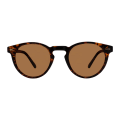 Miniatyrbillede 3 af 7: Fashion ODM OEM Runde Polariserende Solbriller Retro PC Transparente Solbriller Mænd Kvinder Briller UV400 Tortoise+ G15