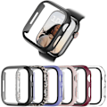 Miniatyrbillede 1 af 5: 6-pak etui til Apple Watch Series 3/2/1 42Mm med hærdet glas 6-pak 3 6-Pack 3 42mm