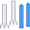 Miniatyrbillede 1 af 5: 2 koniske stearinlysforme cylinderlysforme søjlelysforme M