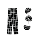 Miniatyrbild 1 av 3: Pyjamasbyxor för män Ultralätta byxor Nattkläder svart black XL
