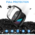 Miniatyrbild 3 av 5: 4-pack fodral kompatibelt med Fitbit Sense / Versa 3, mjuk TPU-pläterad stötfångare Fulltäckande skydd