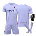 Miniatyrbillede 7 af 11: 21-22 Barcelona udebane nr. 10 Messi nr. 25 Aubameyang 21 De Jong 9 Depay fodbolduniform Fati trøje Barcelona away number 21 28#