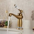 Miniatyrbillede 6 af 6: Badeværelsesarmatur, Retro Messing Håndvask Armatur, Holdbar Kobber Kropsdesign og Justerbar Blandingsbatteri med Kold og Varmt Vand