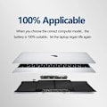 Miniatyrbillede 2 af 5: Bærbar computer batteri NY A1527 A1705 til Apple Macbook pro 12\" A1534 2015 2016 2017 MF855 MJY32CH/A MK4M2 EMC2746 EMC2991 batterier