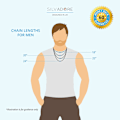 Miniatyrbild 3 av 5: 8mm Herrhalsband Silver Chain Cuban - Smycken i Rostfritt Stål - Halskedjor för Män Kvinnor Pojkar Barn