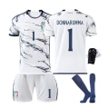 Pikkukuva 3 / 11: 23-24 kauden Euroopan Cup Italian vierasjalkapalloasu 6 Verratti 1 Donnarumma 18 Barella paita No. 1 away socks #16
